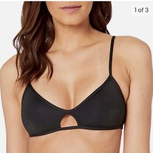 L*space black bikini top sz S NWT